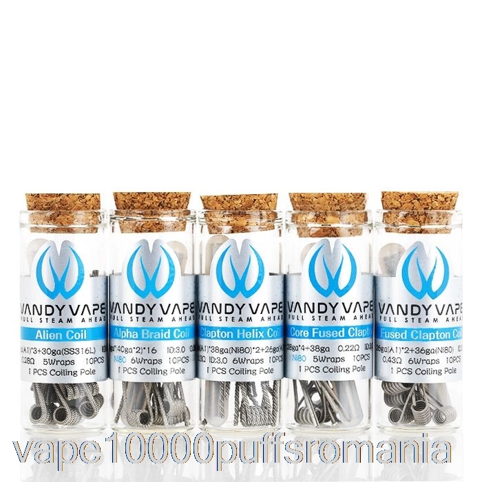 Vape Romania Vandy Vape Bobine Prefabricate Performante 0.4ohm Ni80 24ga Bobine